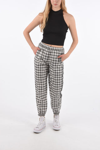 Drawstring Checked Pants