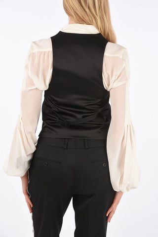 Wool Jetted Pocket Waistcoat