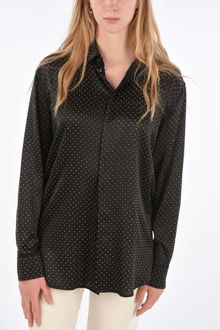 Hidden Closure Studded Shirt