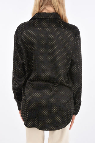 Hidden Closure Studded Shirt