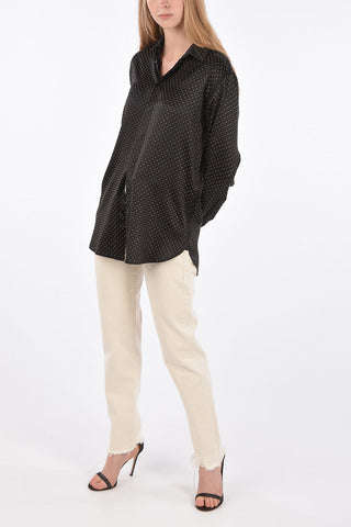 Hidden Closure Studded Shirt