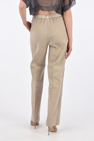 Stright Fit Pants with Jewel Side Band