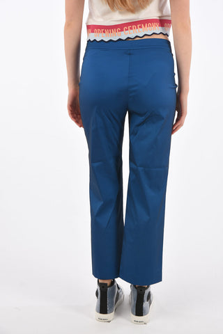 Mid-rise waist cigarette fit pants