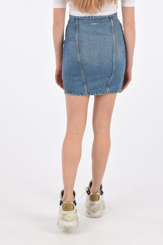 Denim Skirt with Buttons