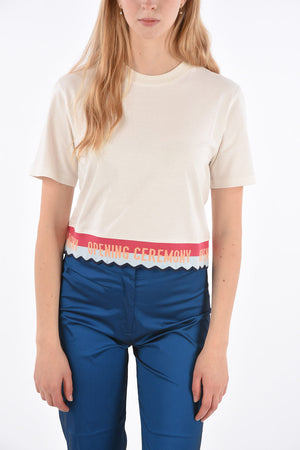 Embroidered Logo Crewneck T-Shirt