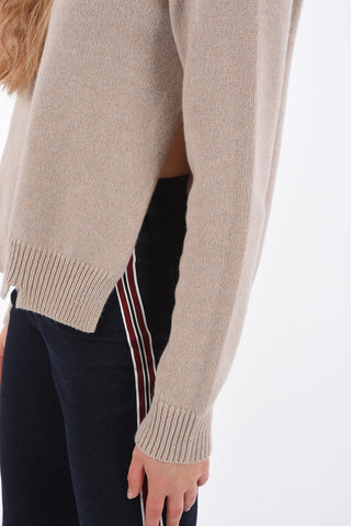 MM4 Distressed crew-neck sweater