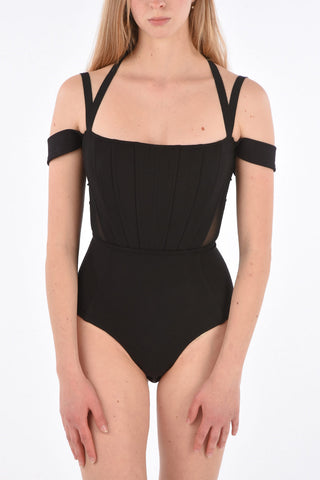 Cold Shoulder START Bustier Bodysuit