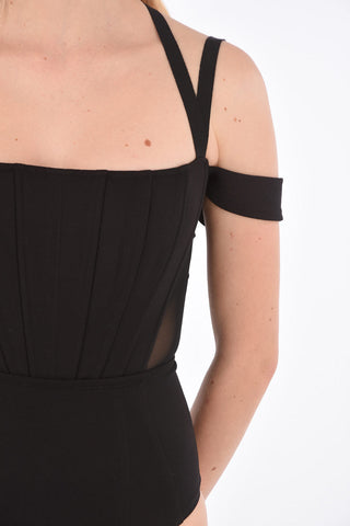 Cold Shoulder START Bustier Bodysuit