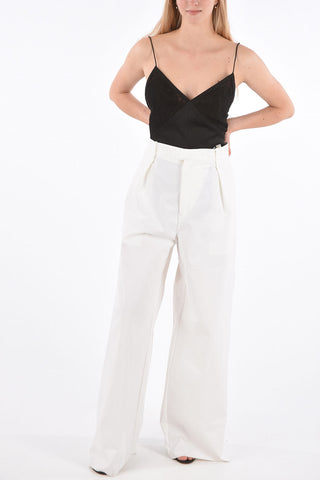 Pantaloni Palazzo a Una Pince