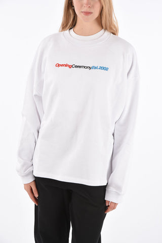 Embroidered Logo Crewneck Sweatshirt