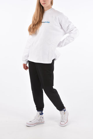 Embroidered Logo Crewneck Sweatshirt