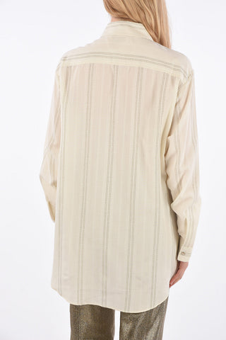 Camicia Western con Ricami in Lurex
