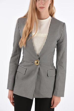 check side vents 1-button blazer