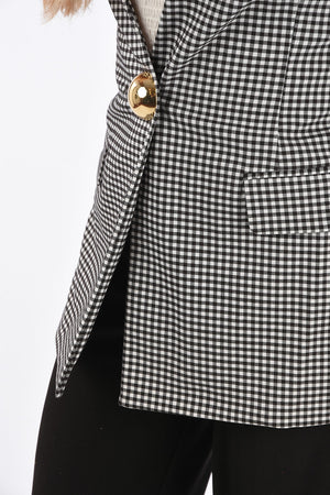check side vents 1-button blazer