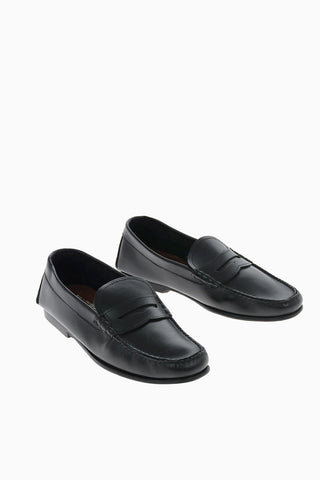 leather boat deck shoes
