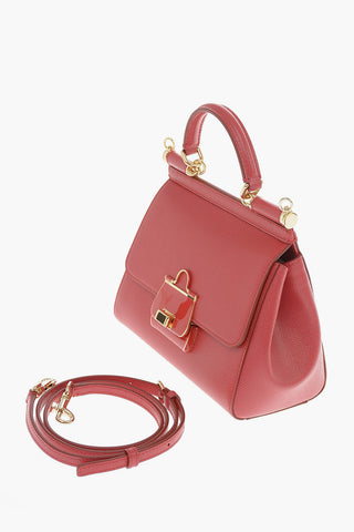 borsa Top Handle SICILY SOFT in pelle martellata con Tracolla removibile