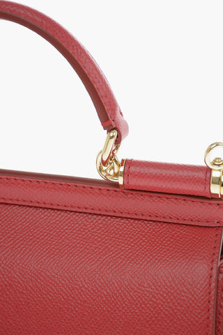 borsa Top Handle SICILY SOFT in pelle martellata con Tracolla removibile