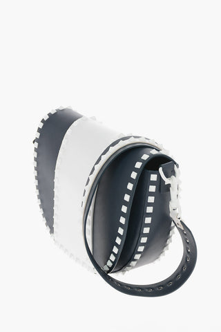 GARAVANI Studded Leather ROCKSTUD Saddle Bag