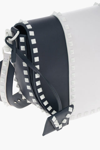 GARAVANI Studded Leather ROCKSTUD Saddle Bag