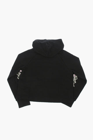 Felpa con Cappuccio Stampata