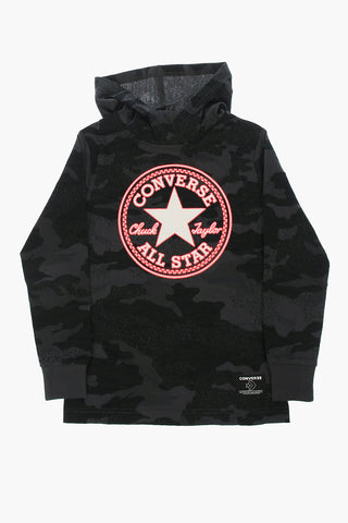 T-shirt Camouflage con Cappuccio