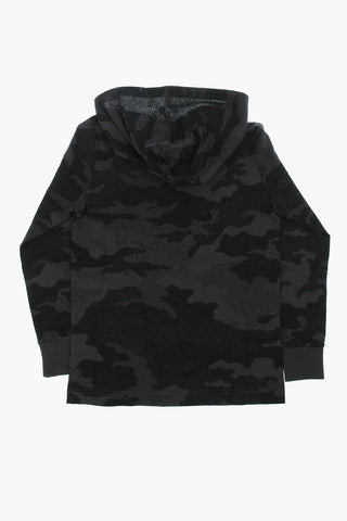 T-shirt Camouflage con Cappuccio