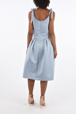 Satin Pleated Dress