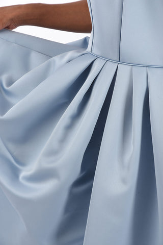 Satin Pleated Dress