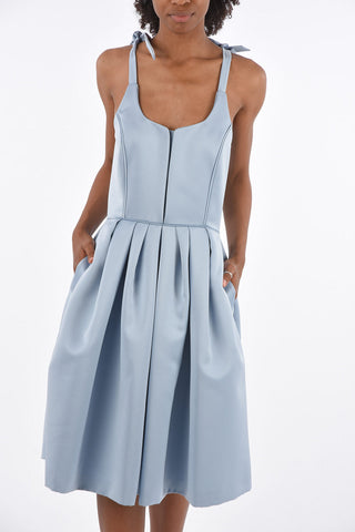Satin Pleated Dress