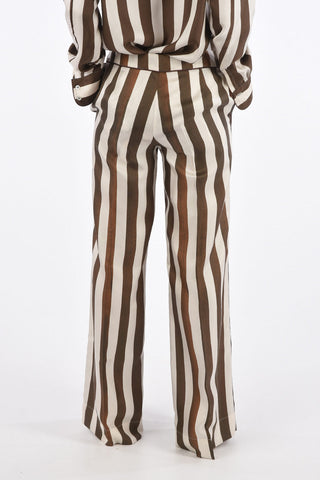 Silk Striped Pants 