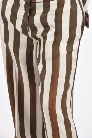 Silk Striped Pants 