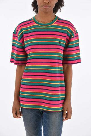 T-Shirt Girocollo a Righe