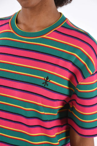 T-Shirt Girocollo a Righe