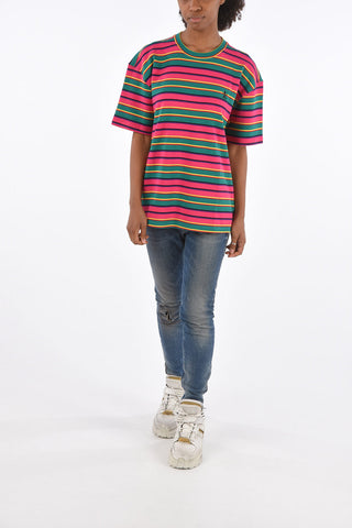 T-Shirt Girocollo a Righe
