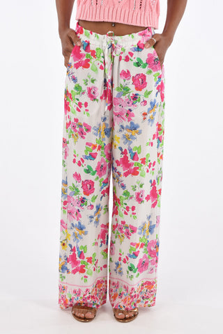 Pantaloni Fantasia Floreale