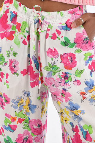 Pantaloni Fantasia Floreale
