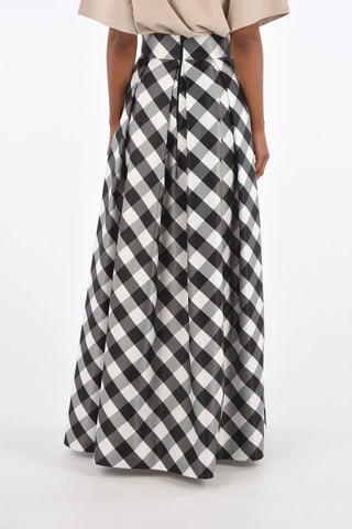 RESORT Checked Maxi Skirt