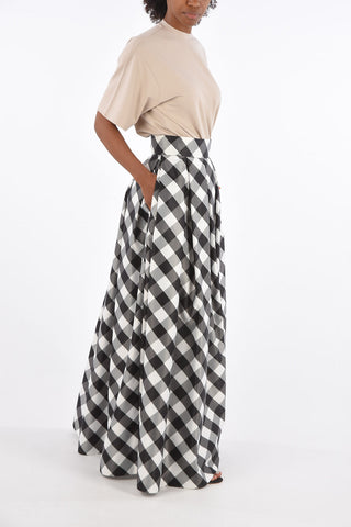 RESORT Checked Maxi Skirt