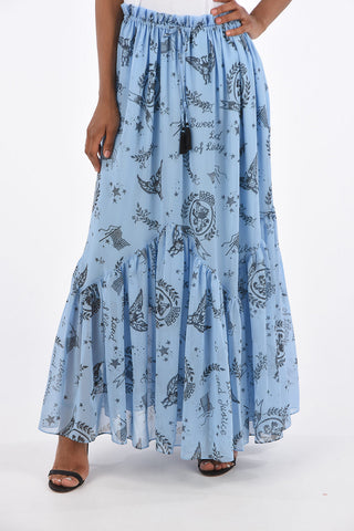 COLLECTION Gonna Godet Stampata con Coulisse