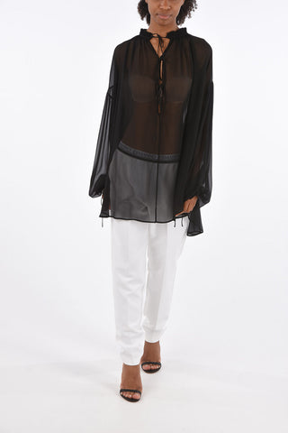 Blusa Oversize in Seta