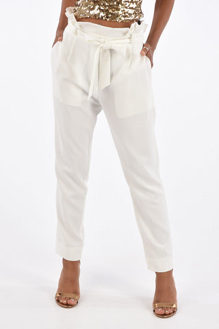 Pantaloni a Vita Alta con Cintura