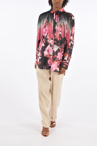 Floral Printed Shirt with Fringes