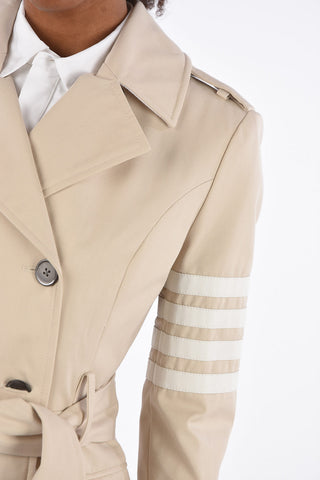 Trench Doppiopetto Impermeabile con Cintura