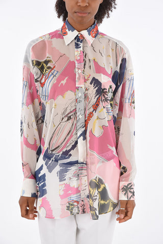 Camicia Stampata con Taschino