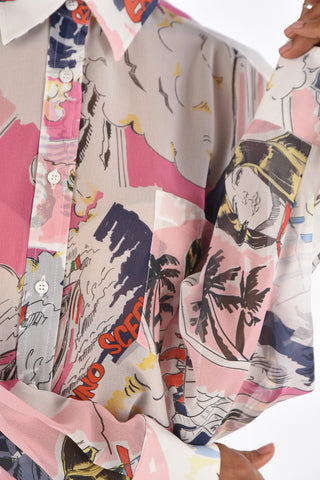 Camicia Stampata con Taschino