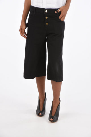 Denim Utility Wide Leg Shorts