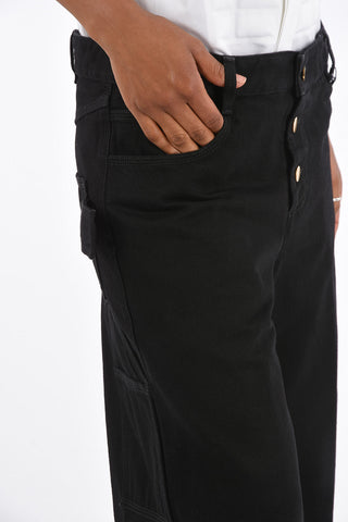 Denim Utility Wide Leg Shorts