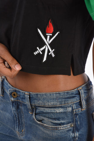 T-Shirt Crop KENYA Girocollo