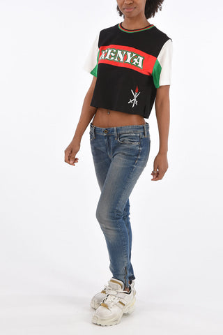 T-Shirt Crop KENYA Girocollo