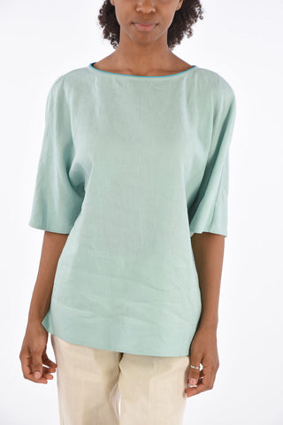 Linen KAREN ¾ Sleeve Blouse